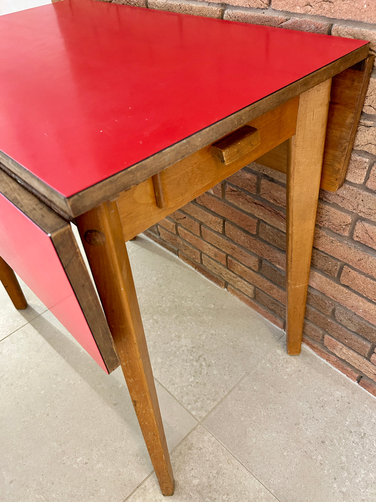 Vintage - Red Formica Table