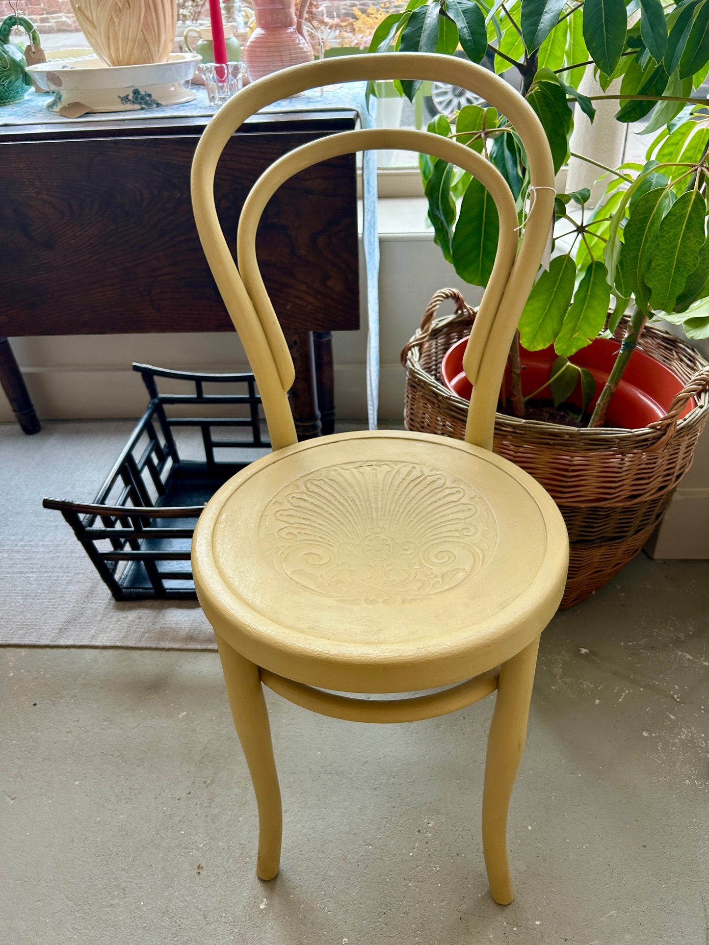 Vintage - Painted Chair - Classic Bentwood painted in F&B 'Duster'