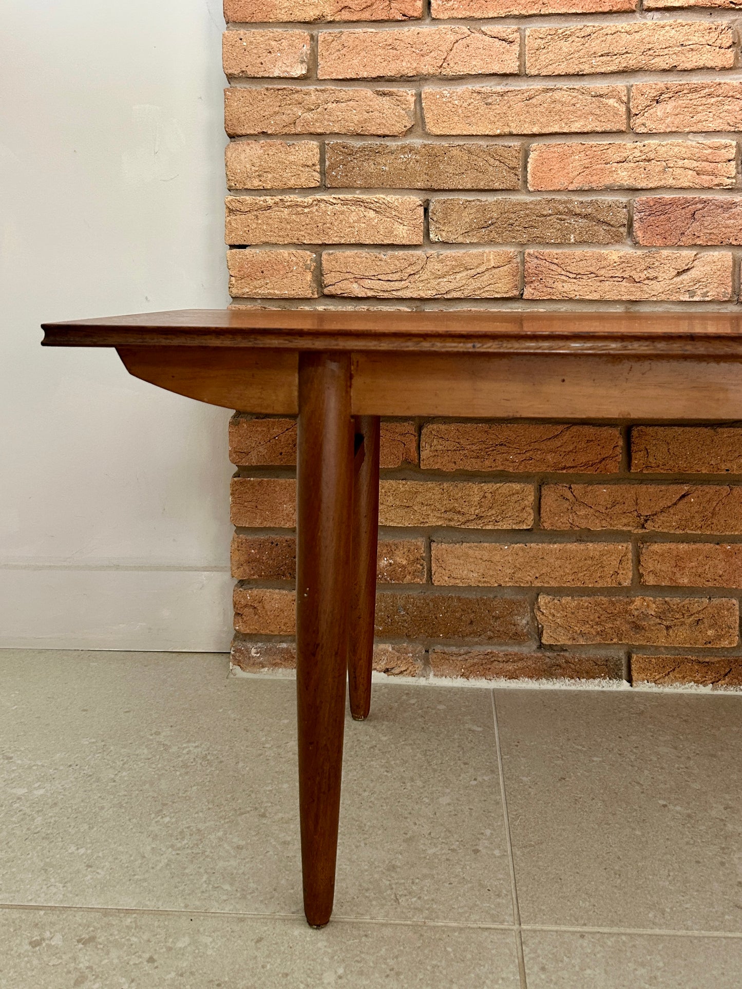 Vintage - Low Mid Century Coffee Table - Surfboard Style