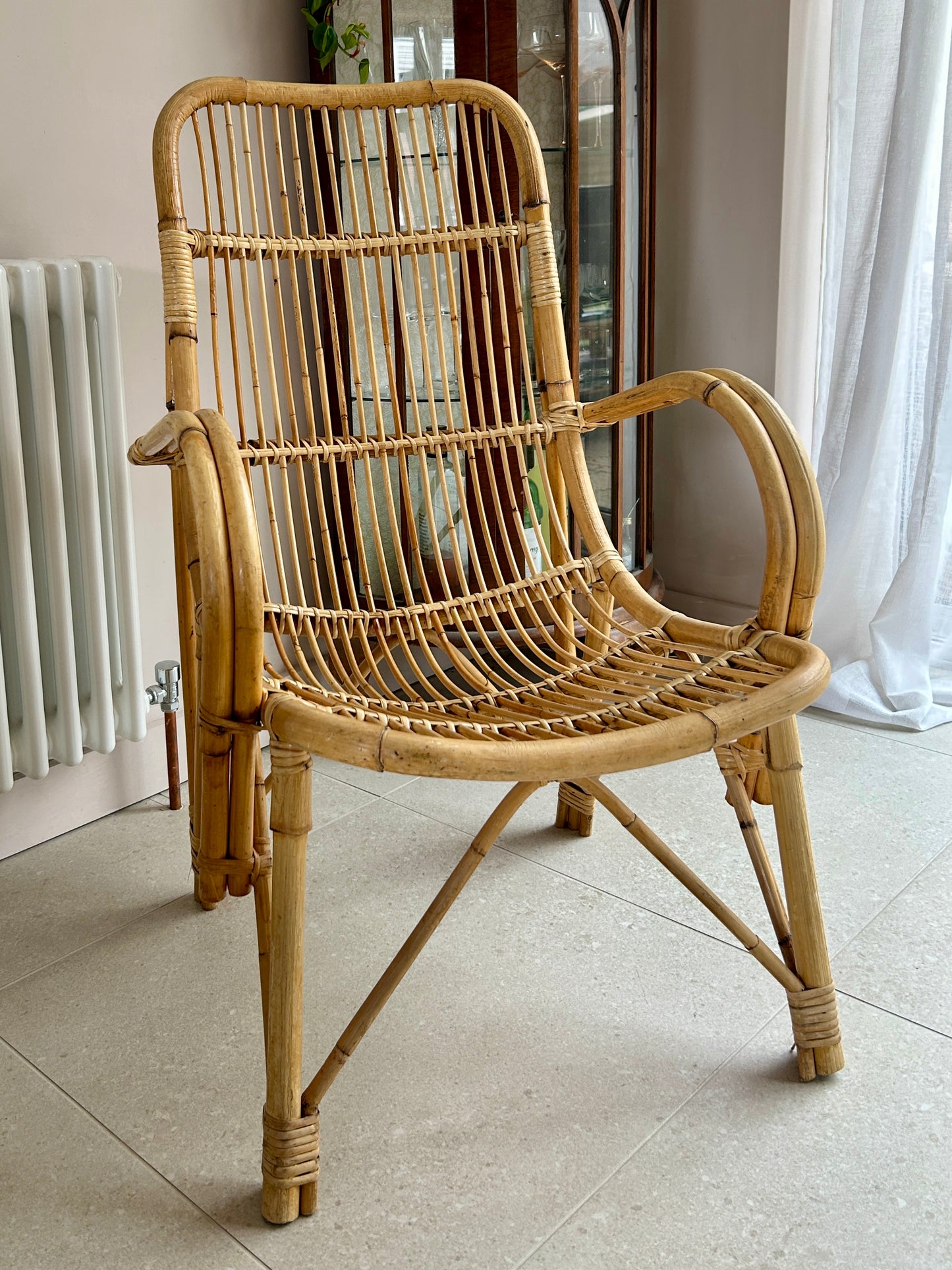 Vintage - Cane Chair - Small Armchair