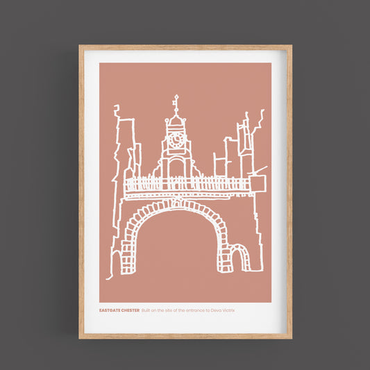 Chester - Eastgate Clock Print