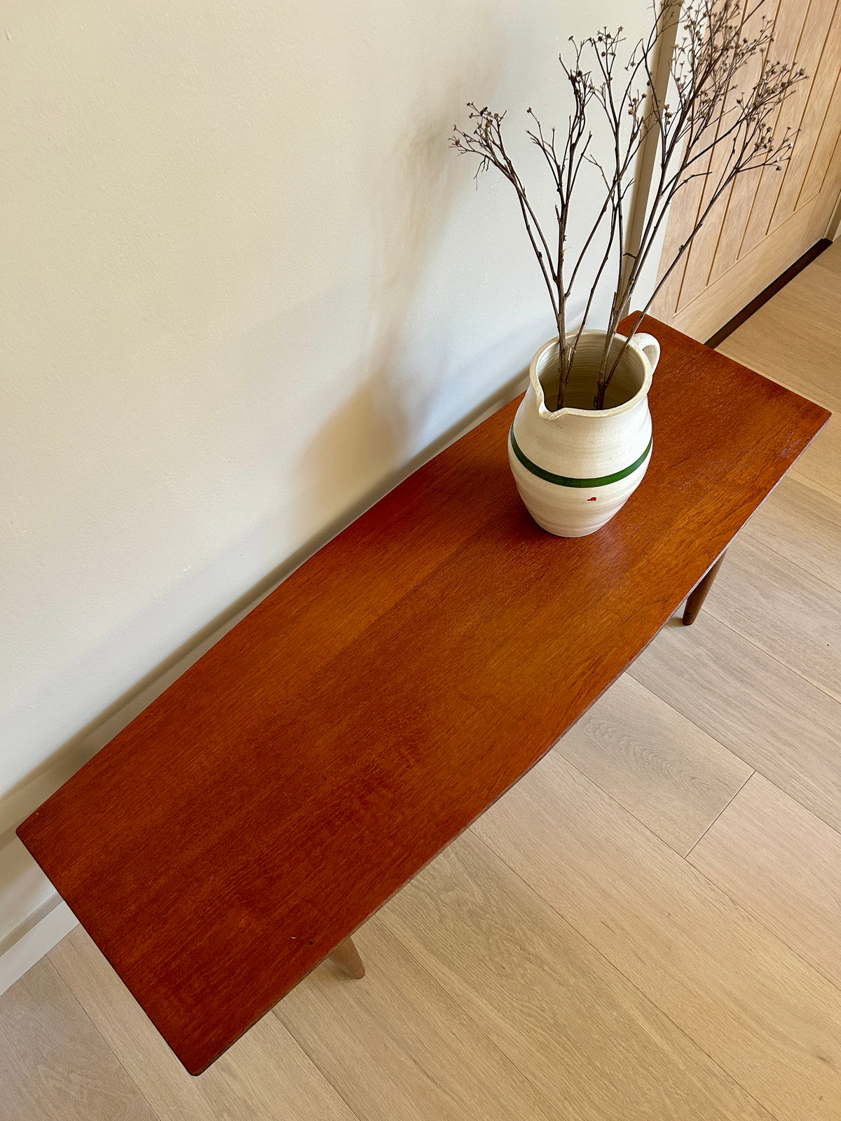 Vintage - Low Mid Century Coffee Table - Surfboard Style