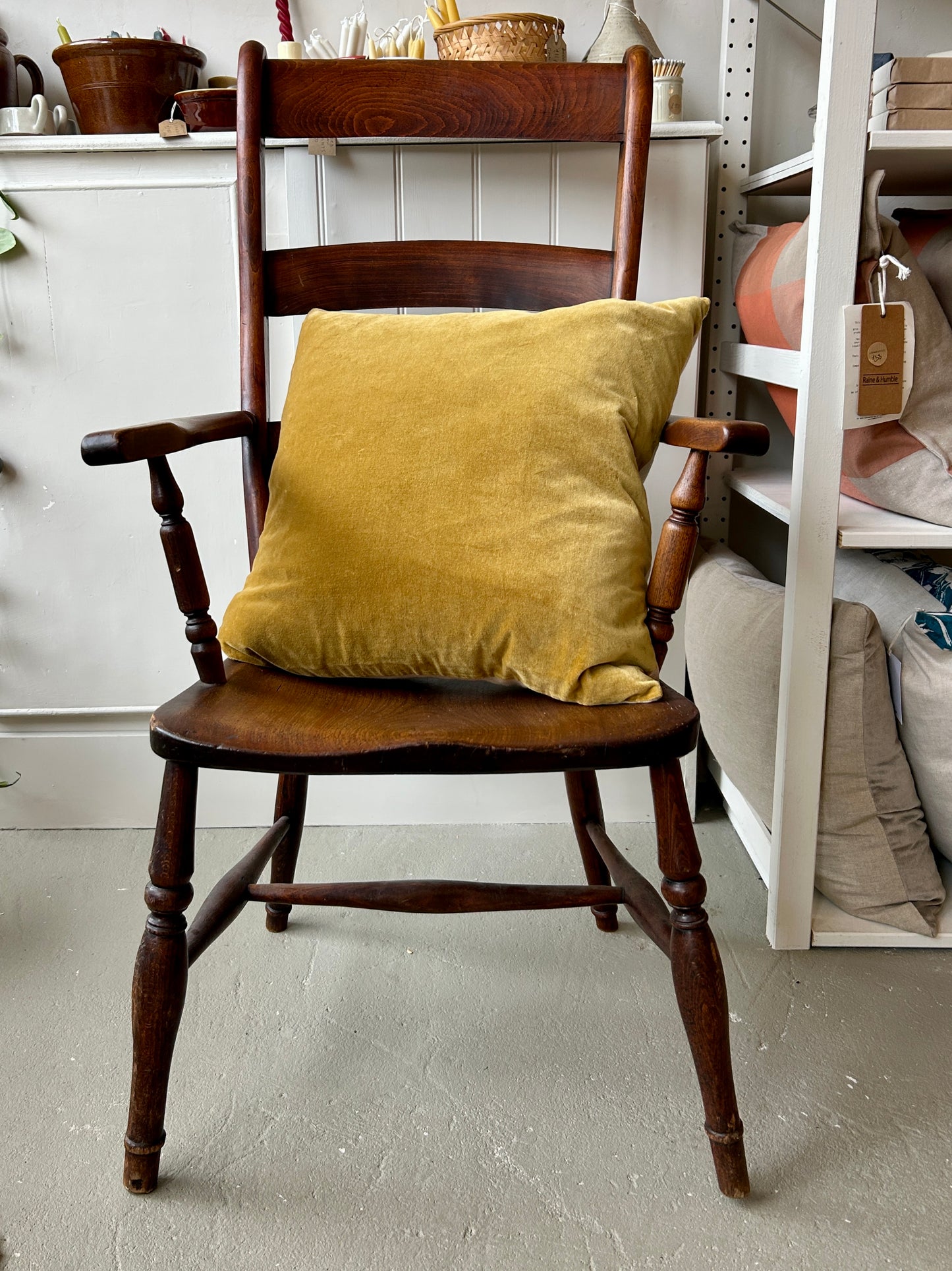 Vintage - Victorian Dark Wood High Back Chair
