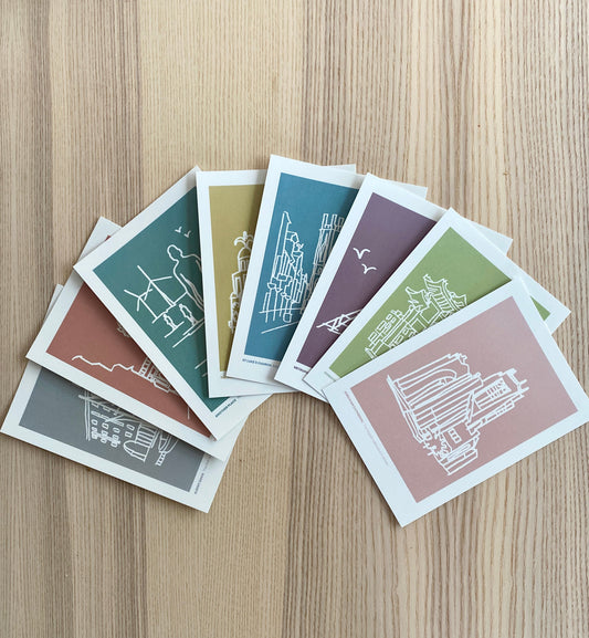 LIVERPOOL -  Pack of 8 Assorted Post Cards