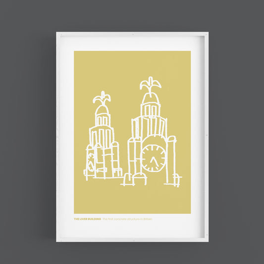 LIVERPOOL - Liver Building Print
