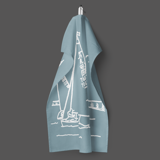 WIRRAL- Tea Towel Marine Lake West Kirby