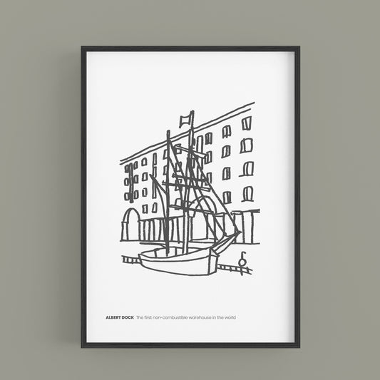 LIVERPOOL - Albert Dock B&W Edition