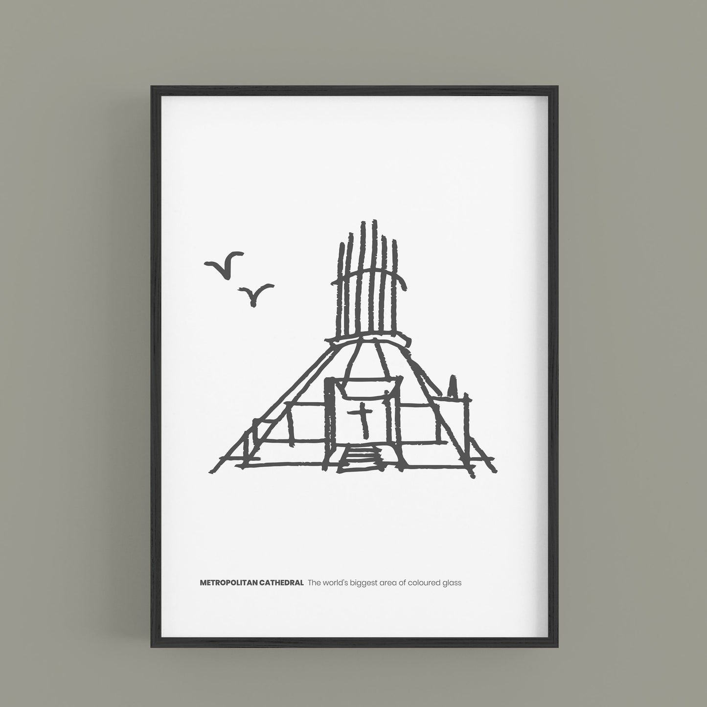 LIVERPOOL - Metropolitan Cathedral B&W Edition