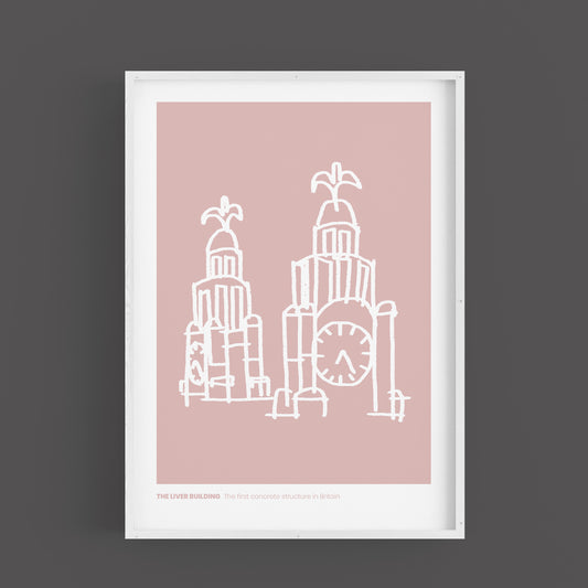 Liverpool - Liver Building Print
